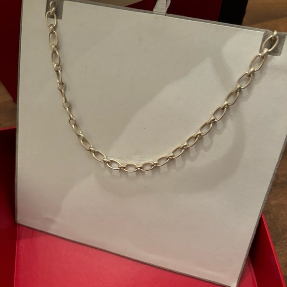 Red Envelope Blue Topaz 18’ toggle necklace. - Picture 4 of 10